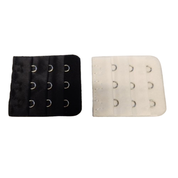 SET of BLACK & WHITE ☆ HOOK & EYE ☆ BRA EXTENDERS ☆ NIP - Picture 5 of 7